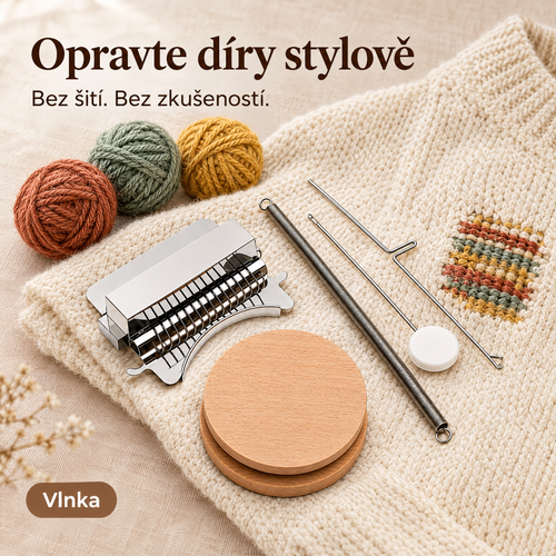 Vlnka – mini tkalcovský stav na opravu oblečení